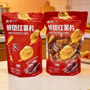 薯掌门鲜切红薯片250g/袋x2袋地瓜脆片