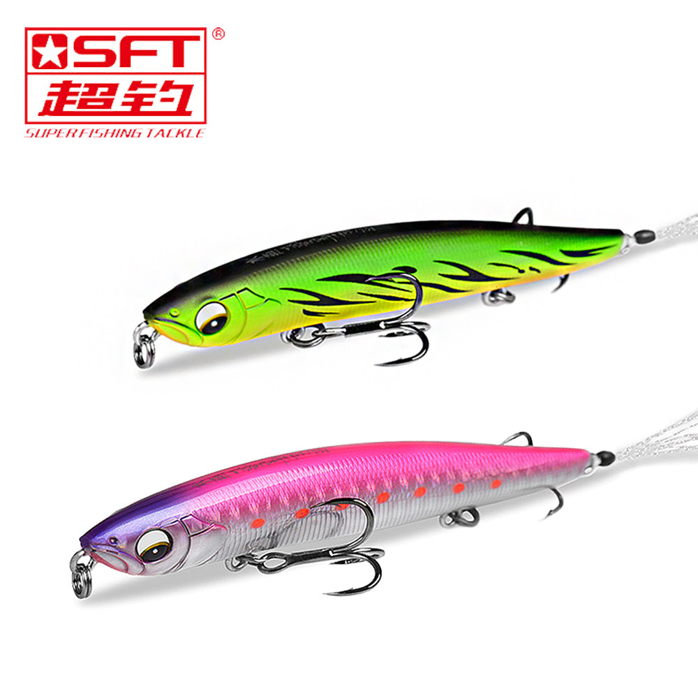 SFT超钓水燕铅笔路亚饵翘嘴鲈鱼桂黑鳜鳡浮沉水淡水海钓远投假饵,户外/登山/野营/旅行用品,路亚饵,淘宝优惠券,粉丝福利购,淘宝优惠卷