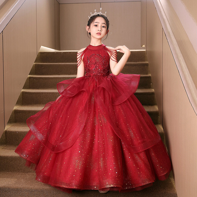 儿童绝美气质蓬蓬裙大码演讲礼服图片