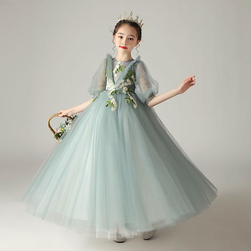 小学生连衣裙花仙子舞台蓬蓬裙