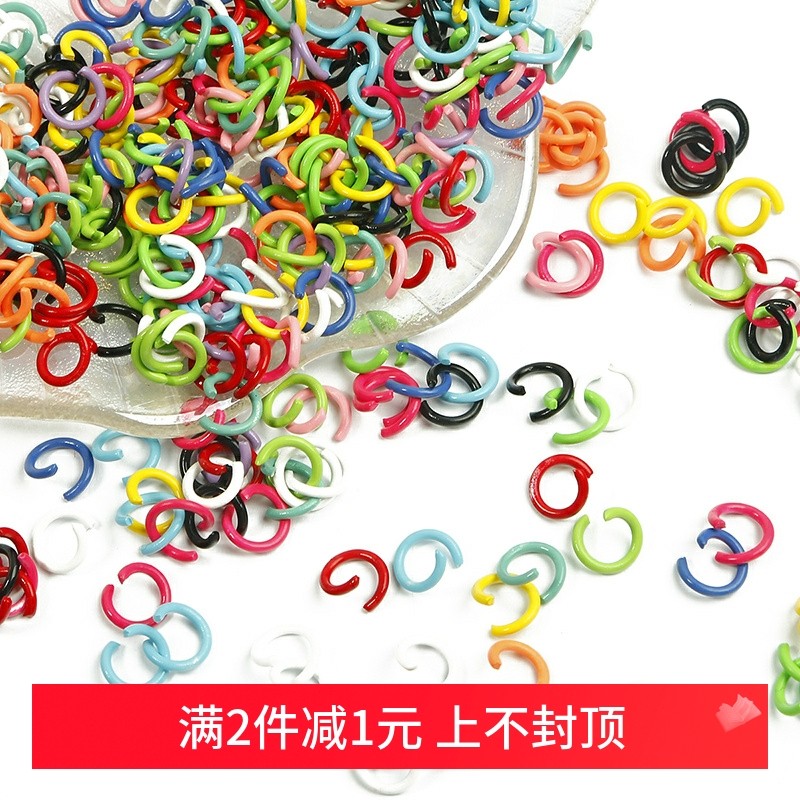 铁质喷漆开口圈手工diy自制彩色单圈连接圈钥匙扣材料包饰品配件,饰品/流行首饰/时尚饰品新,其他DIY饰品配件,淘宝优惠券,粉丝福利购,淘宝优惠卷