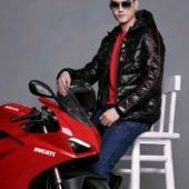 意大利DUCATI杜卡迪冬季 棉服摩托车骑行服内胆内搭防风保暖连帽男