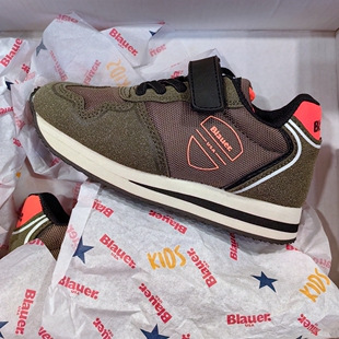 摩托车美国布劳尔休闲复古慢跑阿甘运动鞋牛皮春夏四季男女儿童