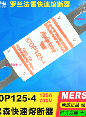 Mersen/Ferraz罗兰保险丝A70P50-60-70-80-90-100-125 125A 700V