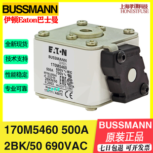 2BKN EATON伊顿bussmann熔断器170M5460 aR快速保险丝690V500A
