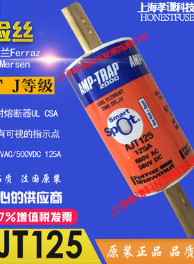Ferraz/Mersen保险丝AJT125 AJT延时熔断器600V 125A UL/CSA/CE