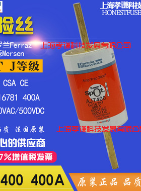 美尔森Mersen保险丝AJT400 Smart Spot熔断器600V 400A LPJ-400SP