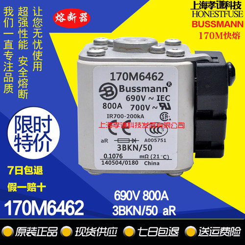 熔断器保险丝BUSSMANN170M6462