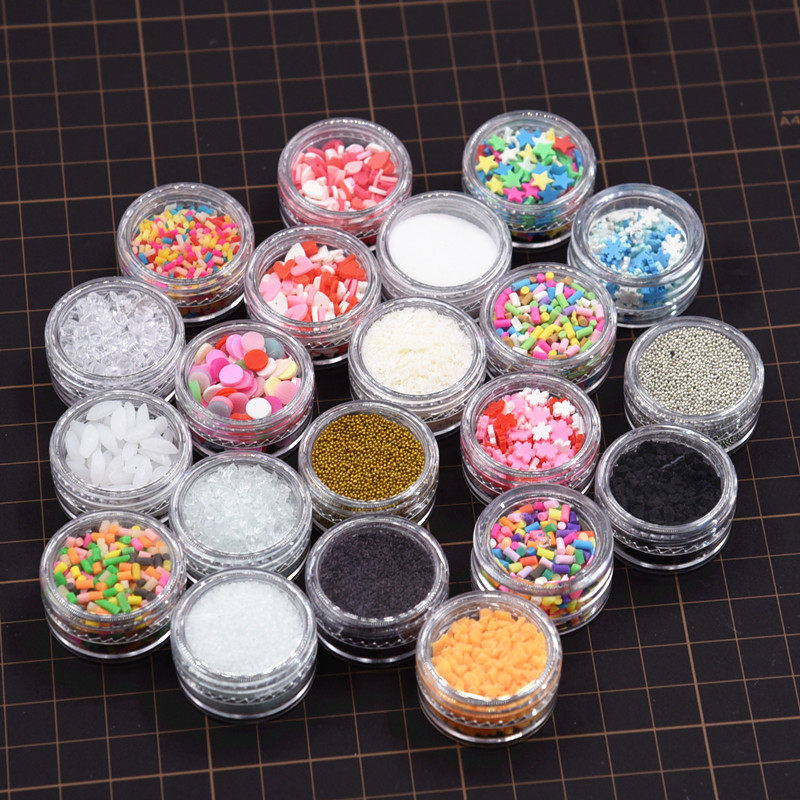 DIY粘土仿真蛋糕配饰 软陶仿真多彩巧克力丝 糖粒白糖冰沙冰块