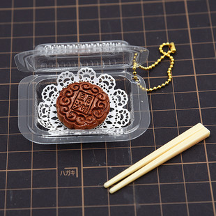 超轻粘土迷你pvc一次性快餐盒加筷子食玩容器diy便当饭盒娃娃屋