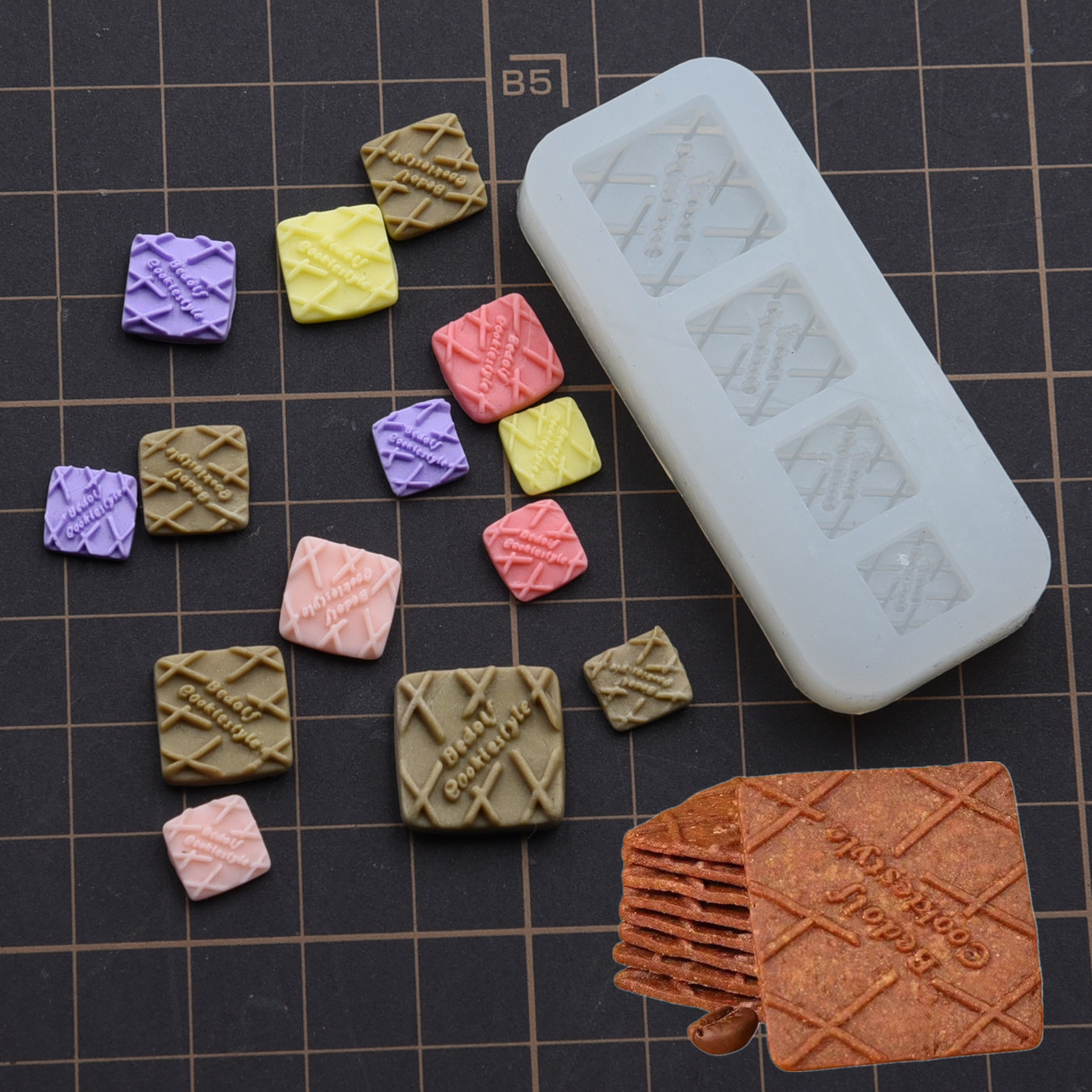 手工焦糖饼干硅胶模具