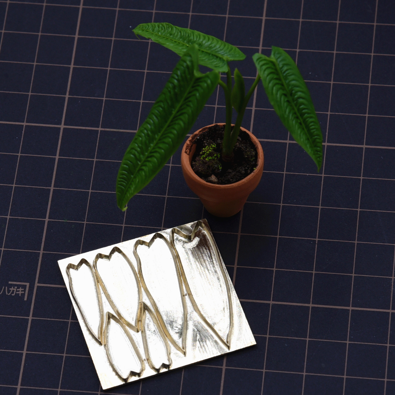 微缩超轻树脂粘土娃用切模 diy精雕金属模具火鹤王花烛绿植压模具