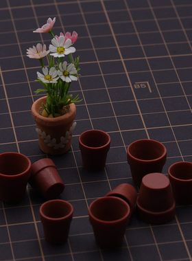 迷你微缩陶瓷绿植小花盆