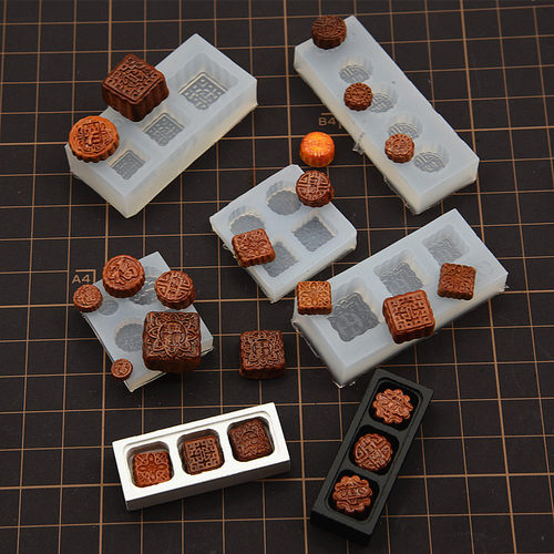 迷你月饼模具微雕食玩diy