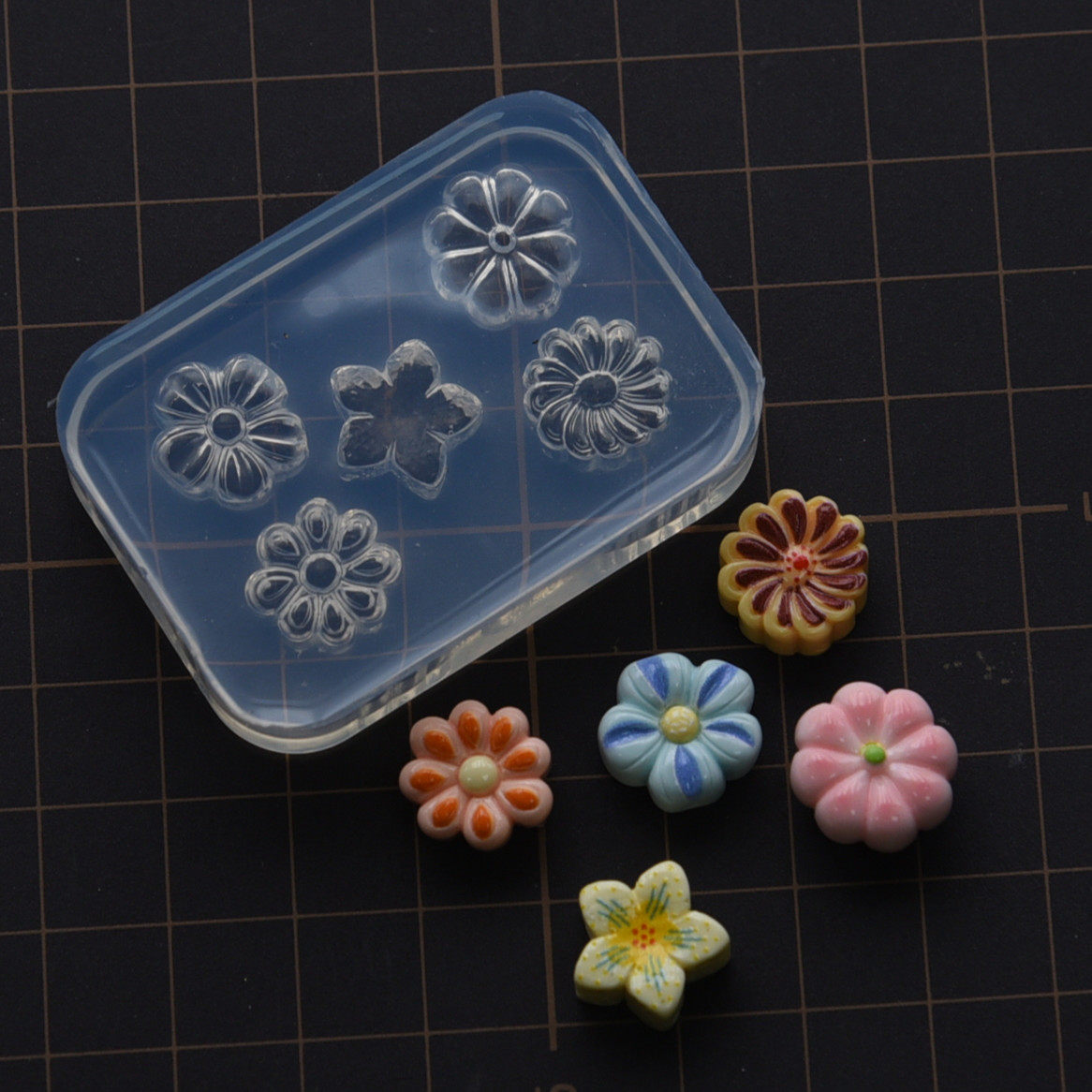 微缩粘土diy日本和果子立体硅胶模具甜点果冻模果子冰皮月饼模具