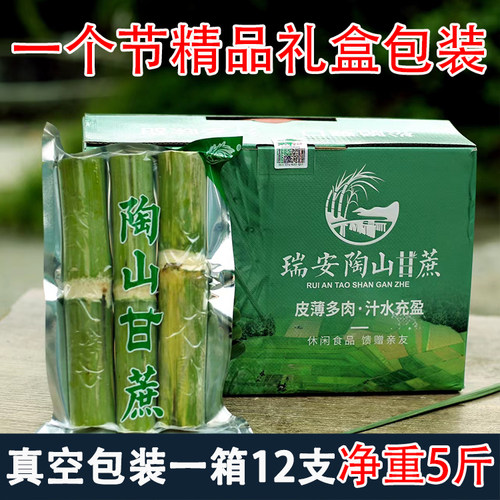 正宗陶山甘蔗出口新鲜孕妇水果当季时令青皮绿皮礼盒真空包装果蔗