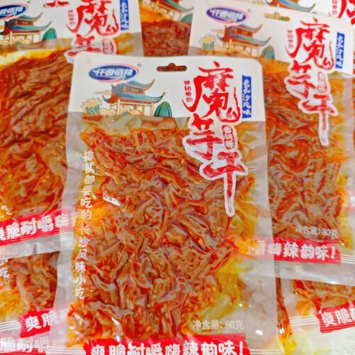 仟香佰辣香辣魔芋干烧烤味