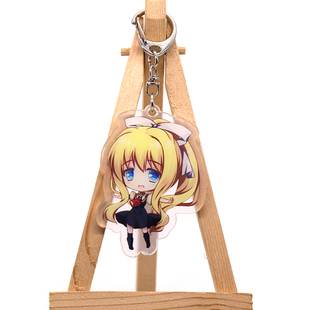 动漫周边亚克力双面挂件Angel Beats! 立华奏 AIR 神尾观铃钥匙扣