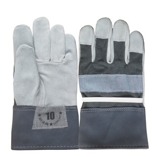 朗适牌扎铁手套劳保防护牛皮劳工劳动工程建筑工地钢筋铁架子工