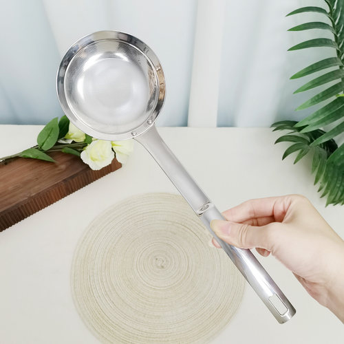 304不锈钢油捞隔油神器滤油撇油捞油漏勺滤网勺油浮沫分离勺网筛