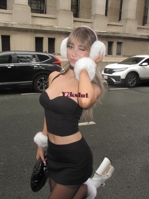 y2kslut外贸ins辣妹仿兔毛短款毛毛袖套腕袖口护腕毛绒手环配饰女