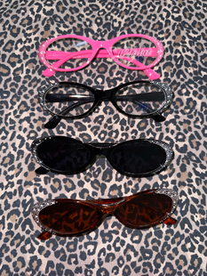 复古太阳镜防蓝光眼镜墨镜女 欧美ins风y2k辣妹小众时髦个性