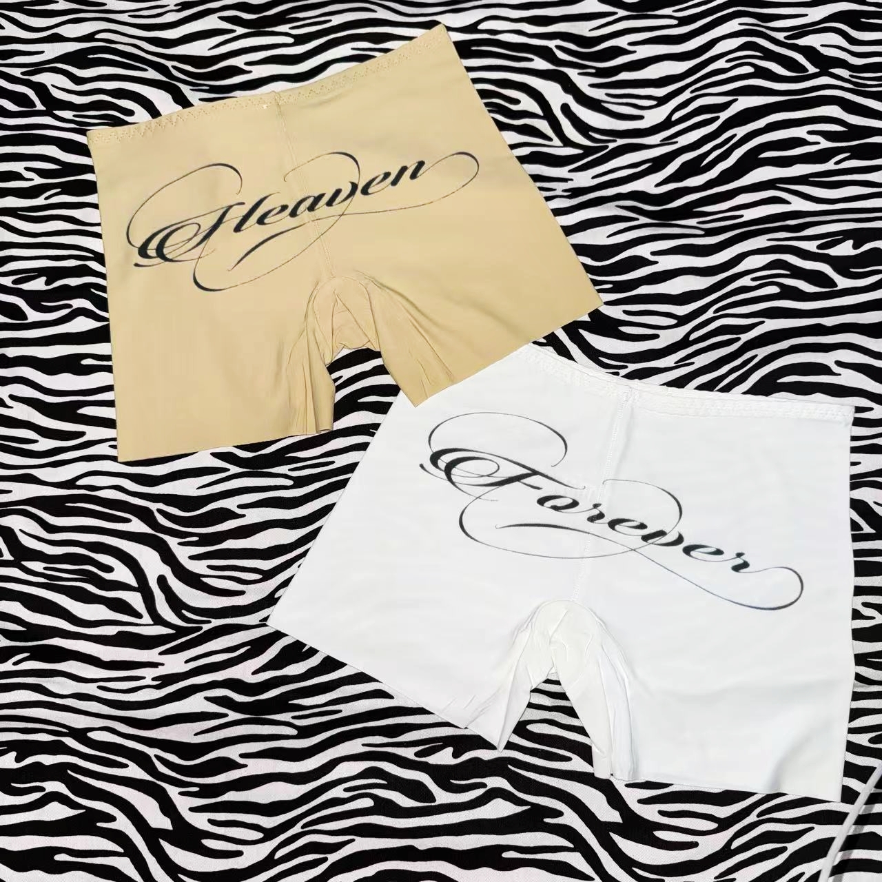 y2Kslut原创设计小众个性字母印花性感修身打底裤安全裤女