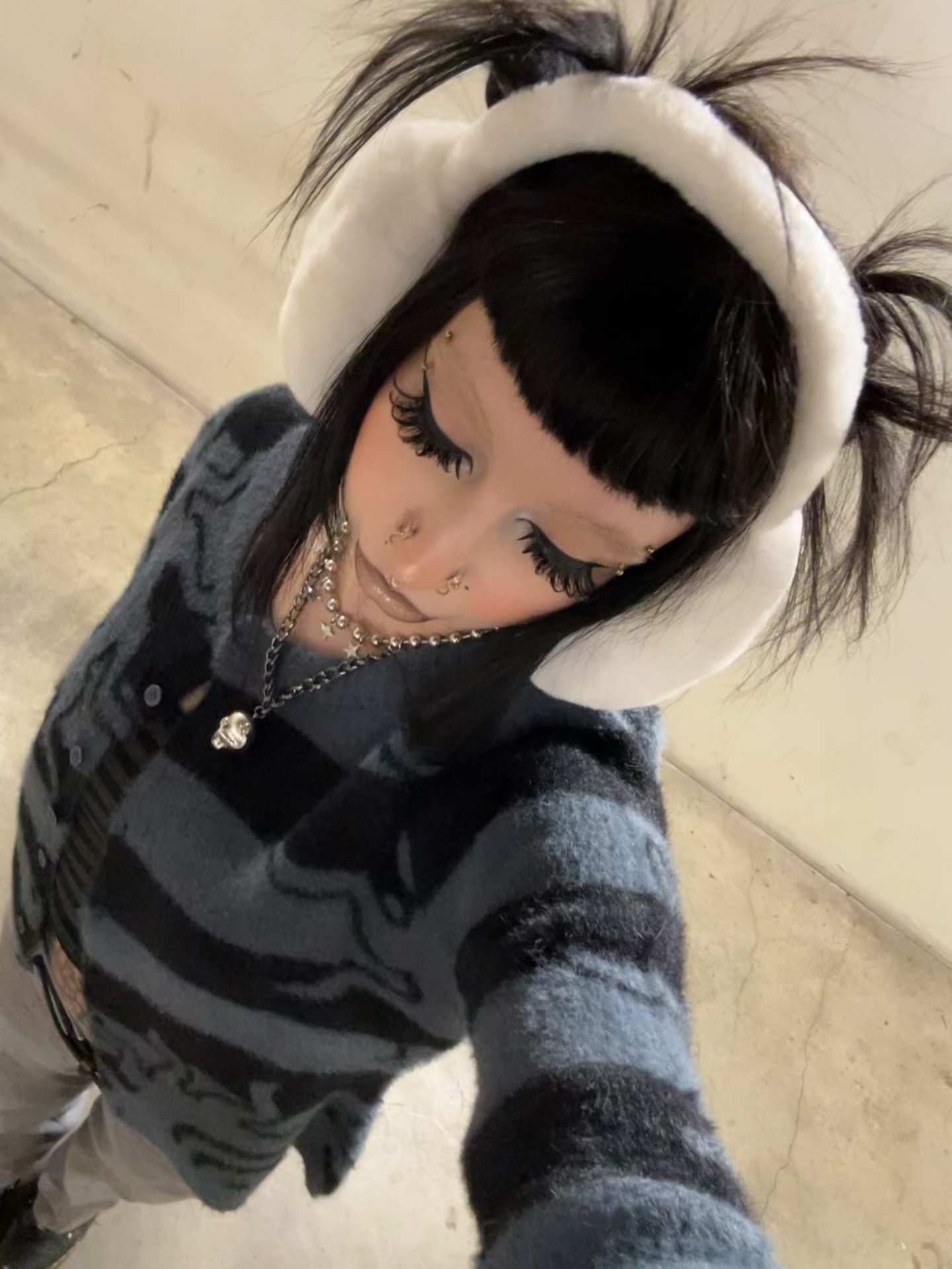 欧美ins个性小众保暖仿貂毛耳罩