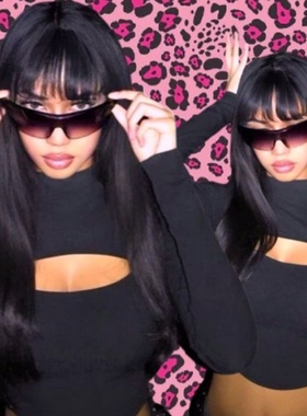 欧美外贸小众Y2k赛博朋克前卫个性vintage渐变墨镜太阳眼镜女