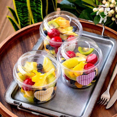 水果杯果切透明沙拉一次性打包盒