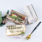 三明治包装 袋透明厚切一次性商用机封袋透明吐司外卖三文治打包袋