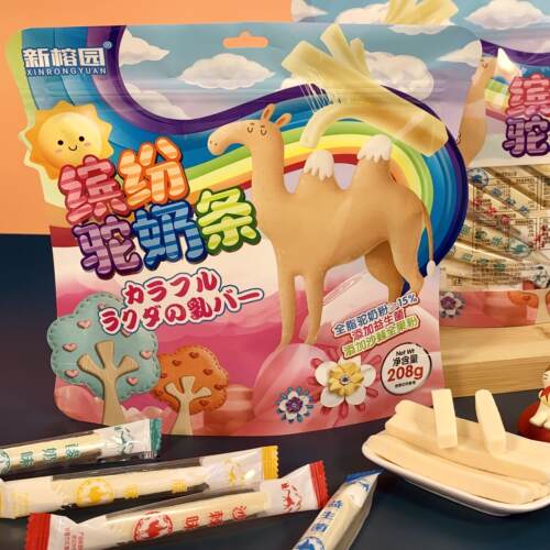 驼奶条208g全脂驼奶粉益生菌沙棘全果粉网红休闲儿童零食奶糖糖果