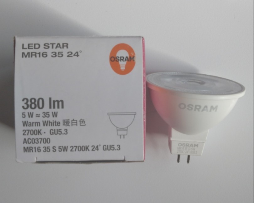 OSRMA欧司朗MR16 LED 5W2700k12VGu5.3低压射灯灯杯灯泡光源,家装灯饰光源,LED灯杯,淘宝优惠券,粉丝福利购,淘宝优惠卷