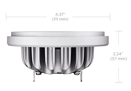 SORAA VIVID AR111豆胆灯12V 12.5W 510LM18.5W860LM 25度LED光源