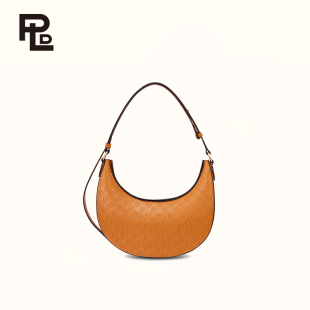 保兰德PLD官方好礼真皮包包女款 新月包2号拉链单肩包手提包斜挎包