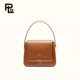 保兰德PLD体制内真皮托纳波尼包棕色斜挎小方包女高级感手提包包