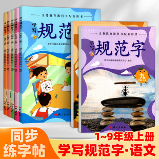 学写规范字一二三四五六年级语文部编版 小学认字识字同步练习暑假铅笔钢笔字书法字帖临摹练字听写本写好规范字 人教版