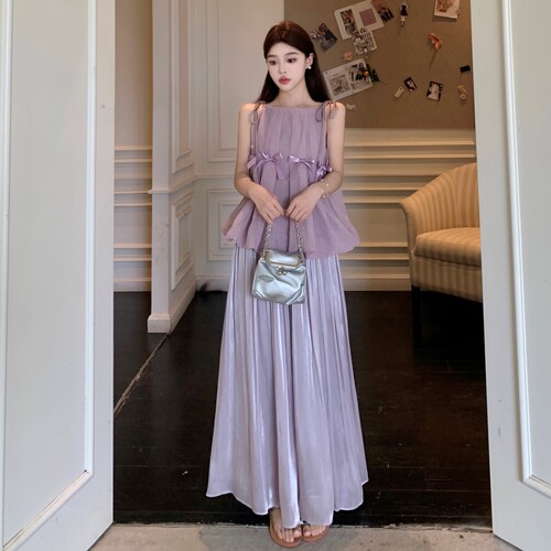 2026大码女装显瘦吊带半裙套装