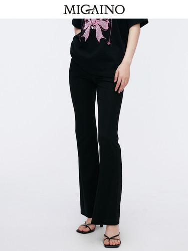 Migaino曼娅奴黑色休闲裤