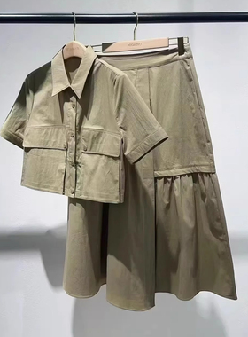 曼娅奴商场专柜2025年夏装上衣+半身裙套装MP22MA009