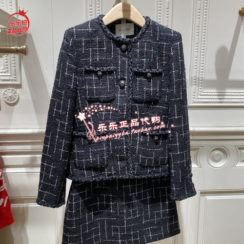 Migaino/曼娅奴专柜2023年冬季小香风短外套MN42SC090  1398