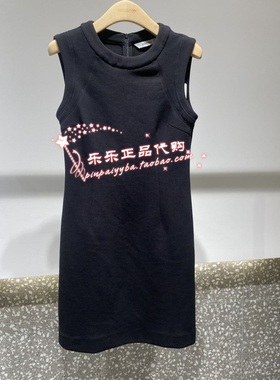 曼娅奴商场专柜2025年春季新款黑色连衣裙背心裙MP12DE037