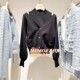 曼娅奴2024春装 上衣女MO12KW221 针织衫 新款 套头时尚