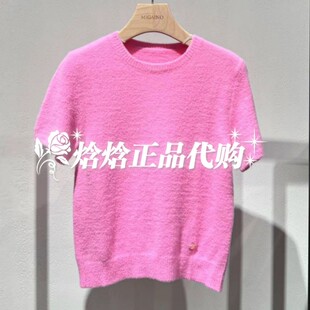 短袖 曼娅奴2024商场专柜国内冬装 针织毛衫 针织衫 MO42KW260 新品