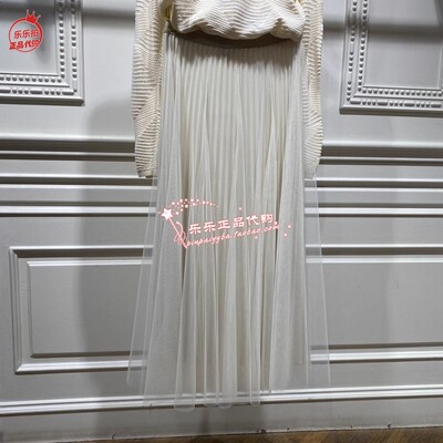 曼娅奴2024年春装新款仙女裙长款纱裙半身裙女MO12EB008