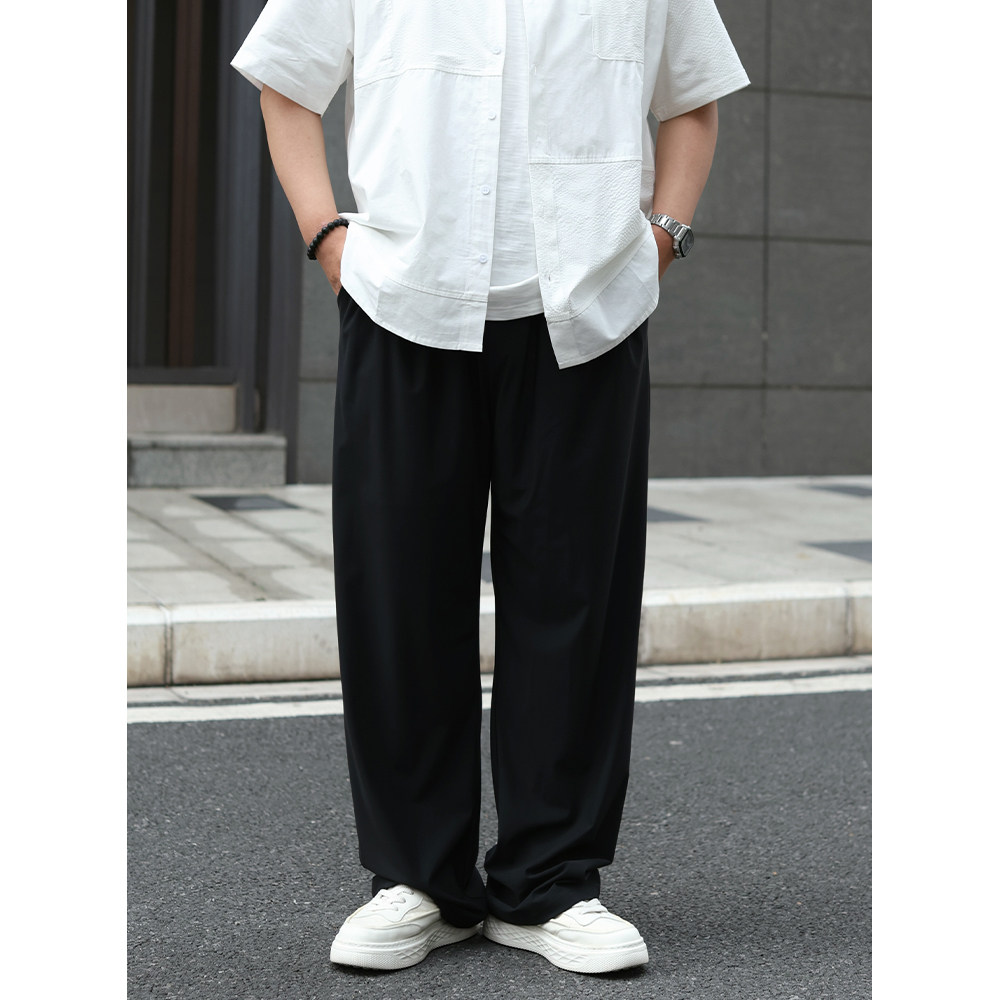 路人社速干长裤男夏季松紧腰大码休闲裤
