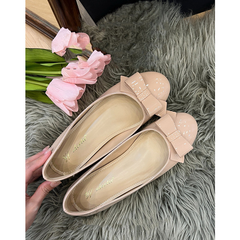 小个子内增高单鞋2026春夏新款蝴蝶结浅口小香风配裙子平底芭蕾鞋,女鞋,浅口单鞋,淘宝优惠券,粉丝福利购,淘宝优惠卷