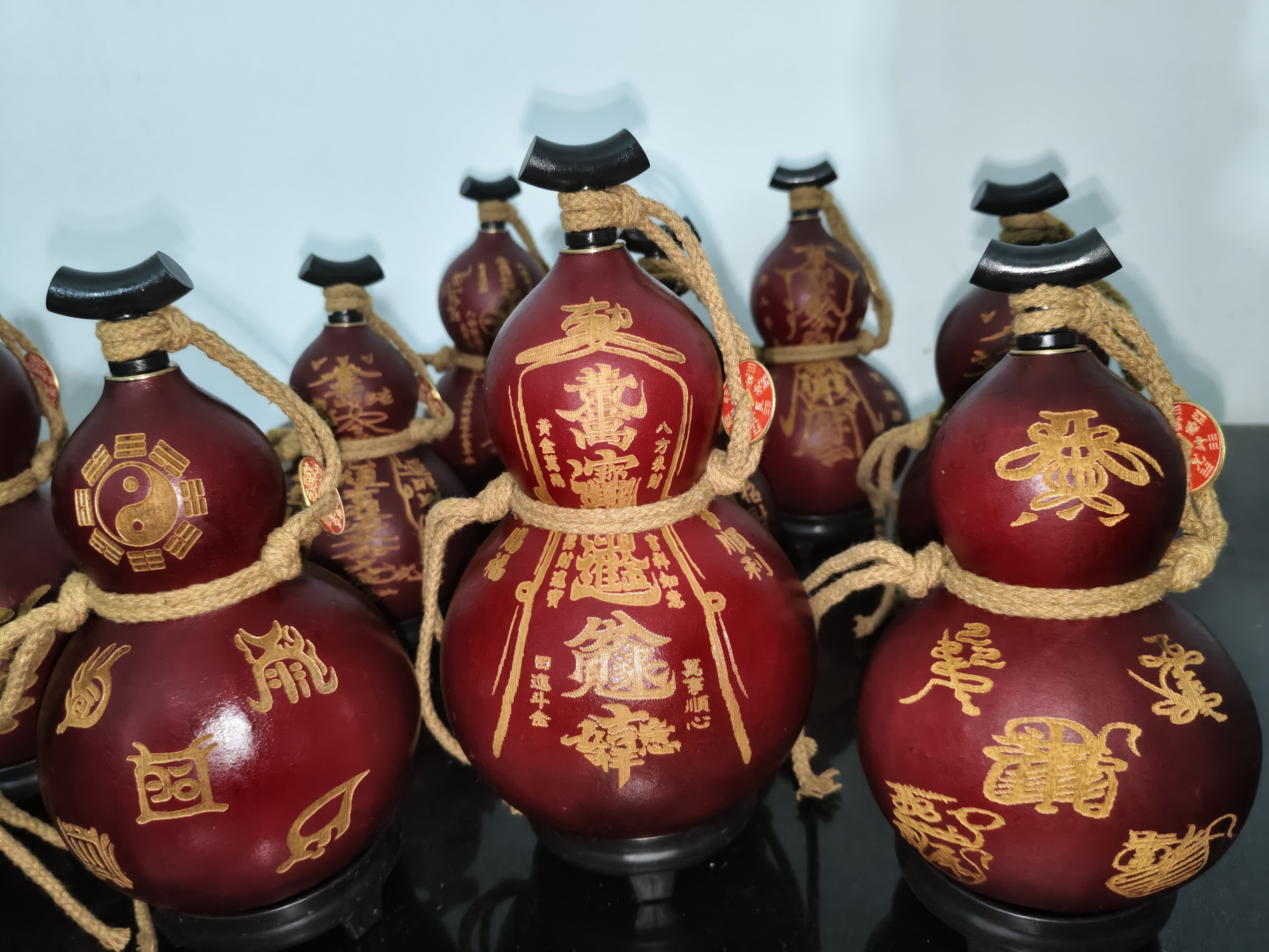 天然葫芦摆件养剑葫芦挂件手工雕刻福字禄字财字图片