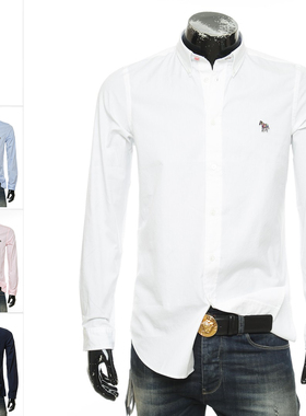 Paul Smith PS 保罗史密斯 男彩色小马潮长袖衬衫M2R-599R-AZEBRA