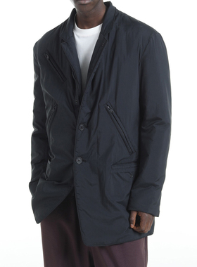 Y-3 Y3 海外直邮 正品 男士潮牌时尚休闲简约纽扣夹克外套 KB0044